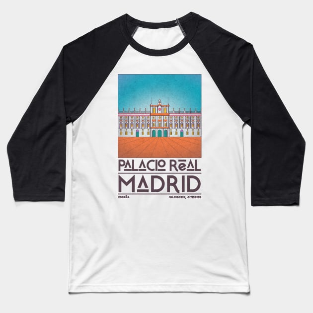 Palacio Real Madrid Baseball T-Shirt by JDP Designs